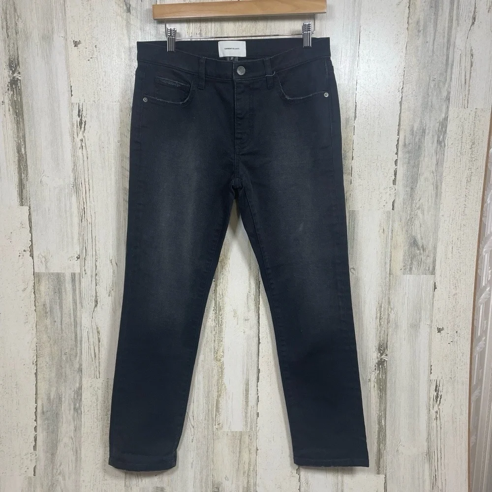 CURRENT/ELLIOTT Jeans Womens 27‎ Faded Black Distressed Denim Casual Worn In